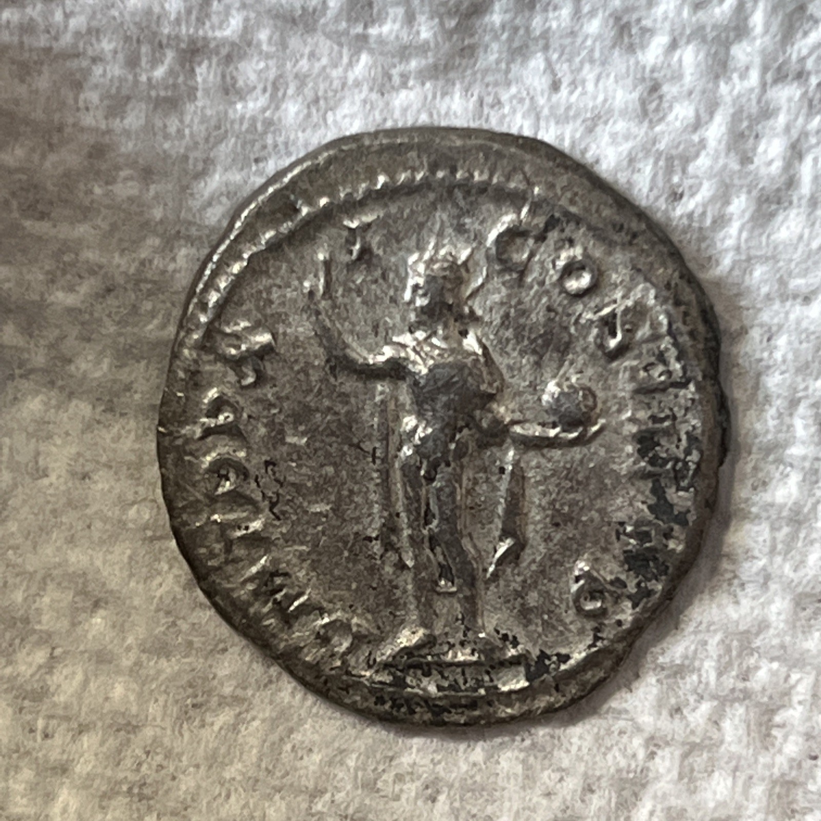 Ancient Roman Empire Fourree Coin Empire Severus Alexander 222-235 AD.