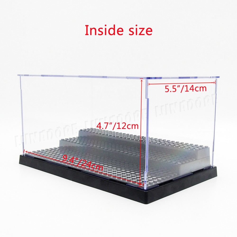 Acrylic Display Case Steps Box Showcase Mini Figures Storage Building Blocks