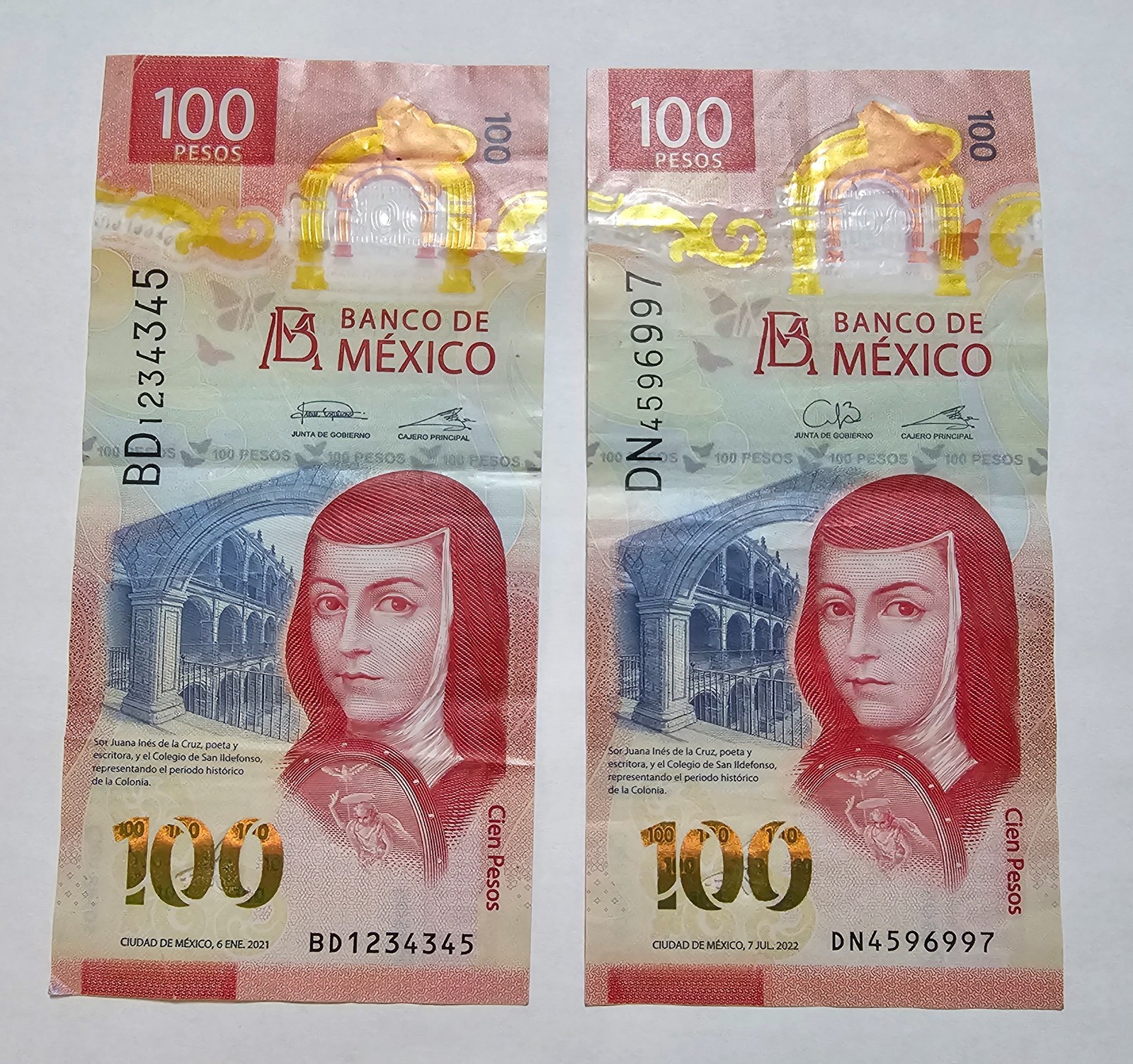 LOT OF 11 MIX BANKNOTE MEXICO 1998,1999,2018,2019,2021,2022.