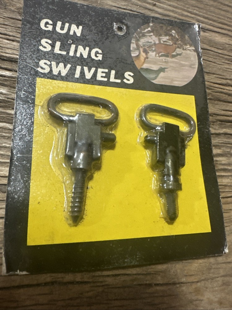 Gun Sling Swivels - 1 Set - Black