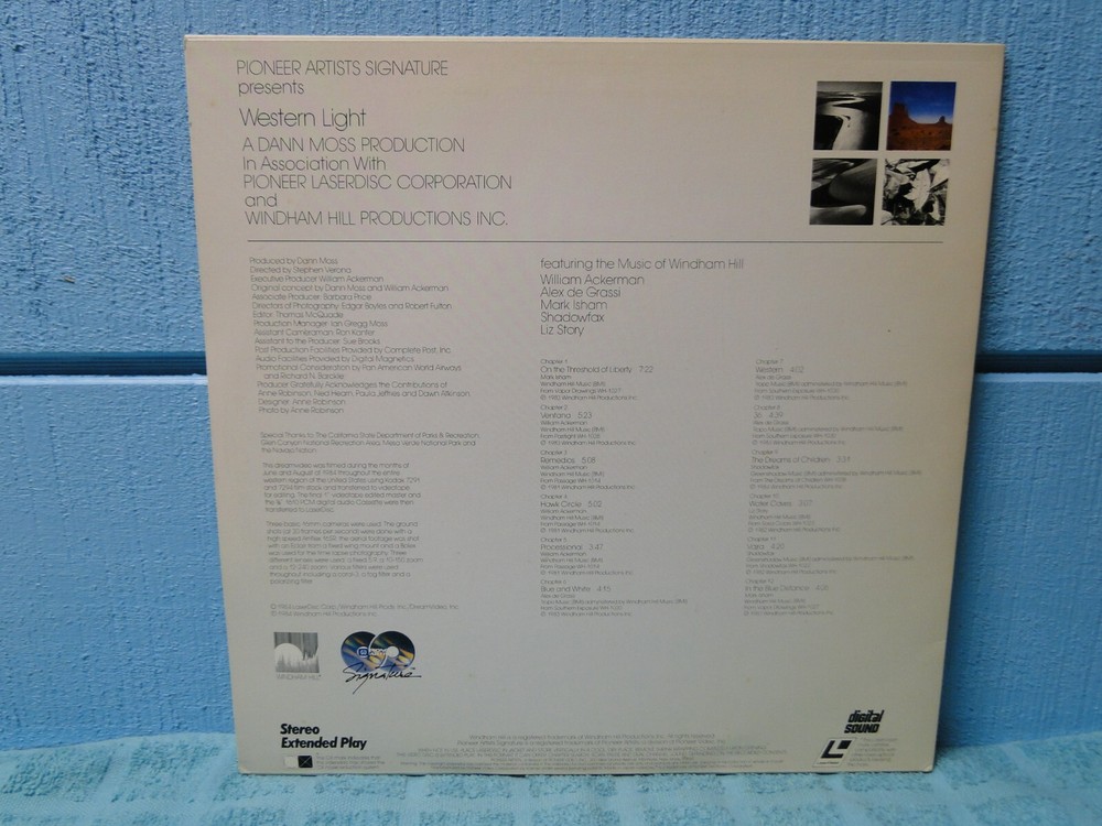 Windham Hill Western Light Laserdisc -EXTRA LDs SHIP FREE