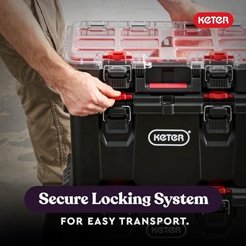 Stack-n-Roll Modular Tools Organizer for Garage Storage and DIY, 3 3PC System