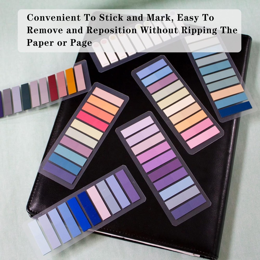 Stiy Book Tabs, Writable Translucent Book Markers Annotating Pa