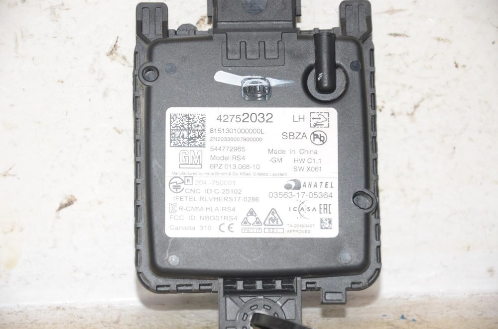 2021 CHEVY TRAILBLAZER Rear Side Object Sensing Alert Module LEFT DRIVER 888294