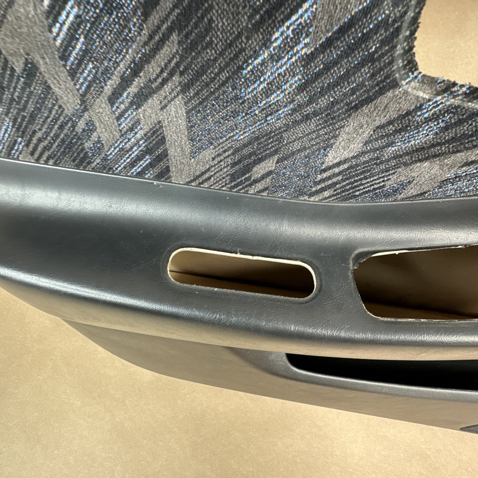 94-01 Acura Integra 4D Driver Left Door Panel Card Black Vinyl Leather OEM