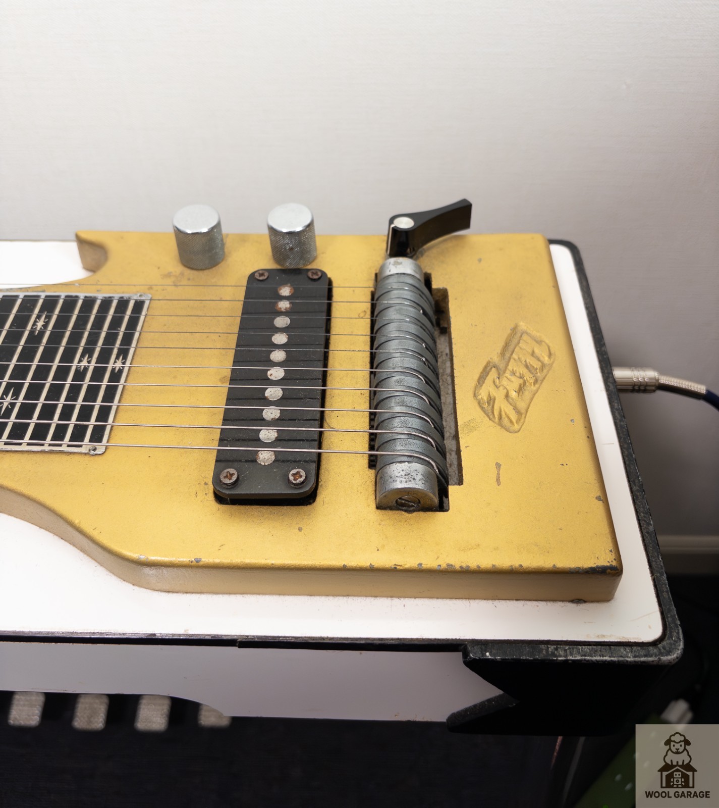 FUZZY 10 String Pedal Steel Guitar 6 Pedals w/ Hard Case Vintage From Japan