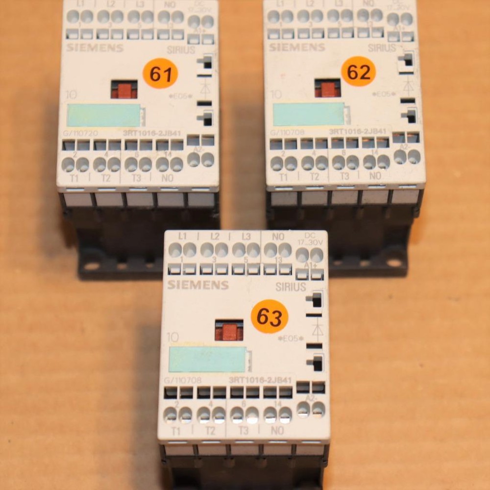 One Siemens 3RT1016-2JB41 Contactor 17-30VDC Coil