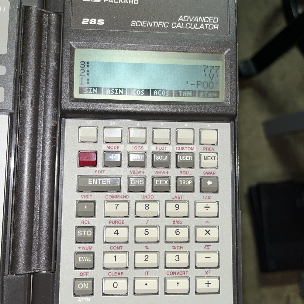 ✅✅ HP 28S Advanced Scientific Calculator Clamshell Design Working 🔹