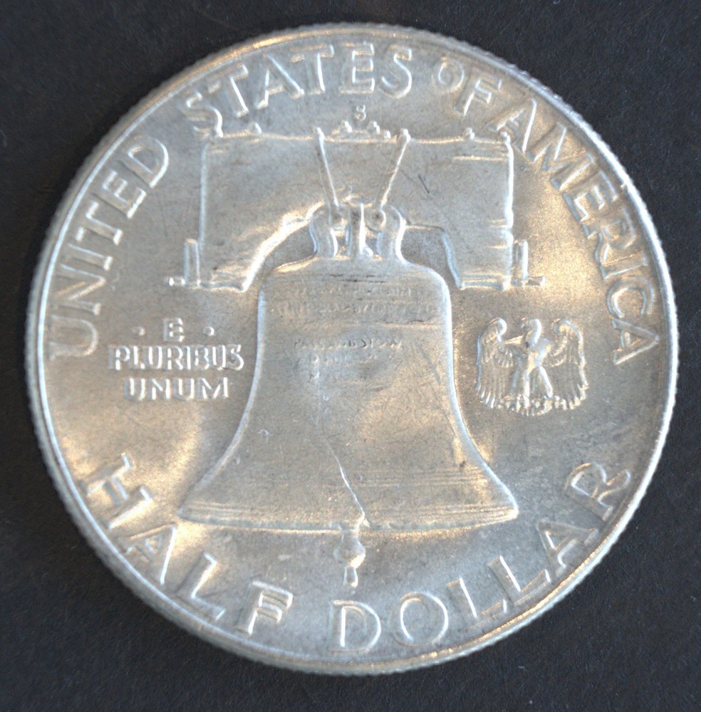 1954-S Franklin Half Dollar 90% Silver BU Uncirculated