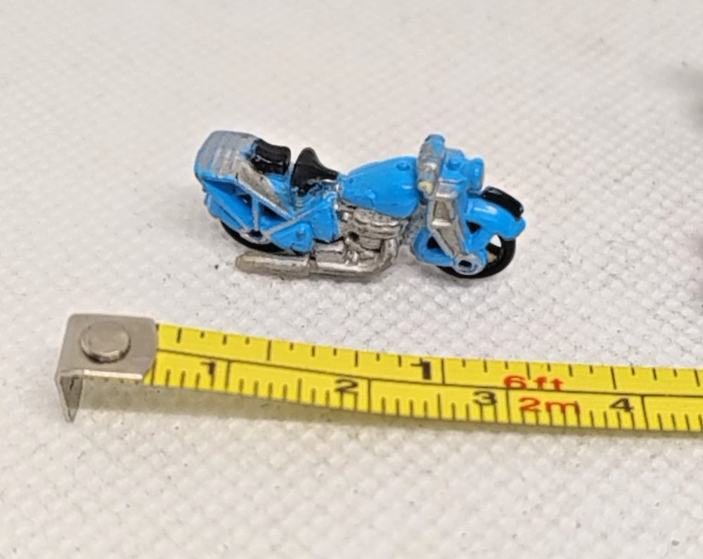 3 Micro Machines Motorcycles In Poor Condition