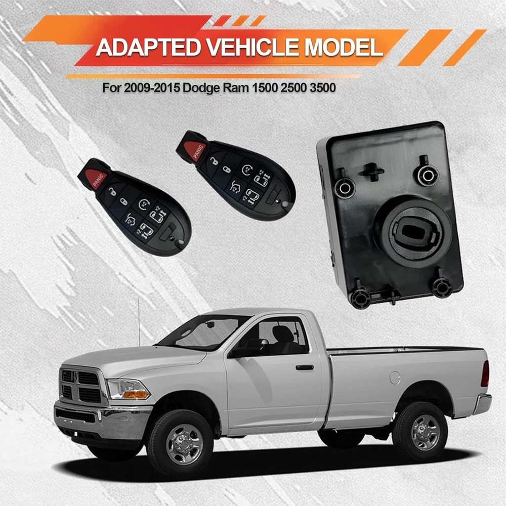 Wireless Ignition Switch Node Module w/ Keys For Dodge Ram 1500 2500 3500 09-15
