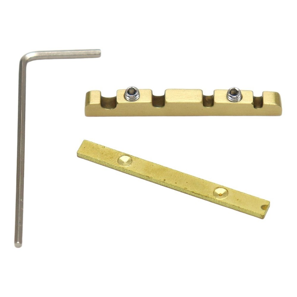 4 String Bass Nut 38x3.5mm Split Regulation Adjustable Height Brass Nut