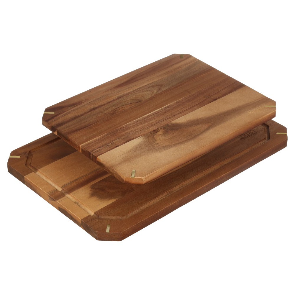 2-Piece Acacia Cutting Board Set