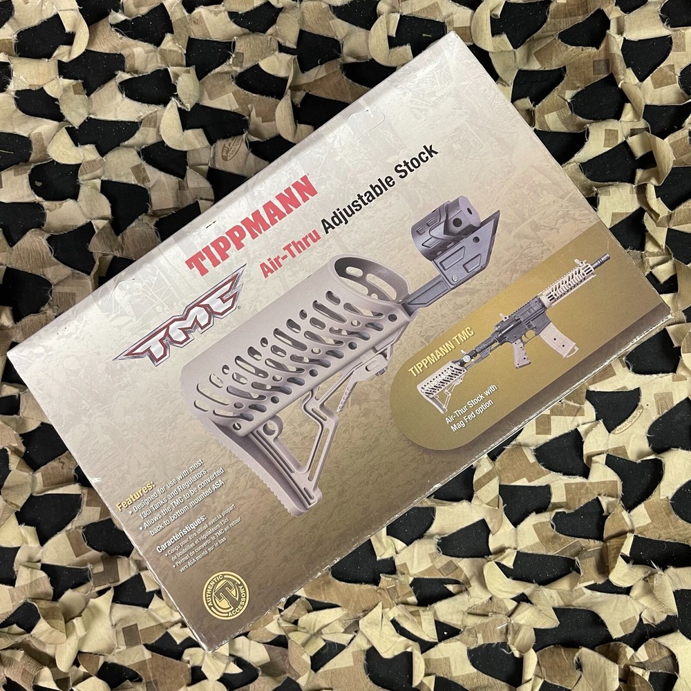 Tippmann TMC Air-Thru Adjustable Stock Accessory Tan Colored