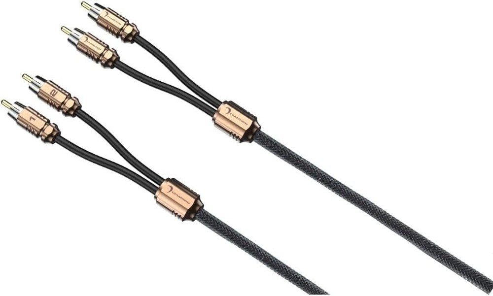 Diamond Audio HX1 1Ft Two Channel RCA Cable