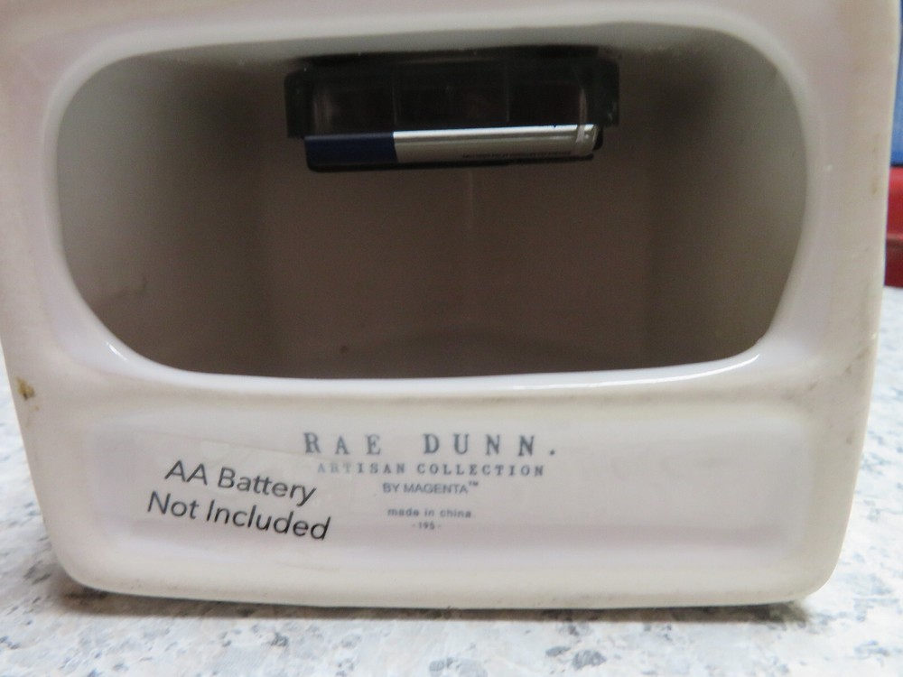 Rae Dunn Artisan Collection: Welcome Shelf Clock & Loaf Bread Baking Pan