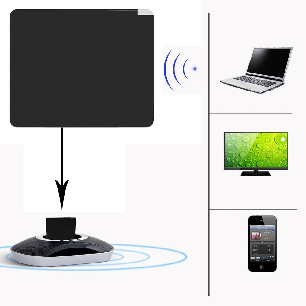 Dock For iPod/iPhone Wireless Music Adapter 30 Pin Bluetooth 5.0 Audio Receiver