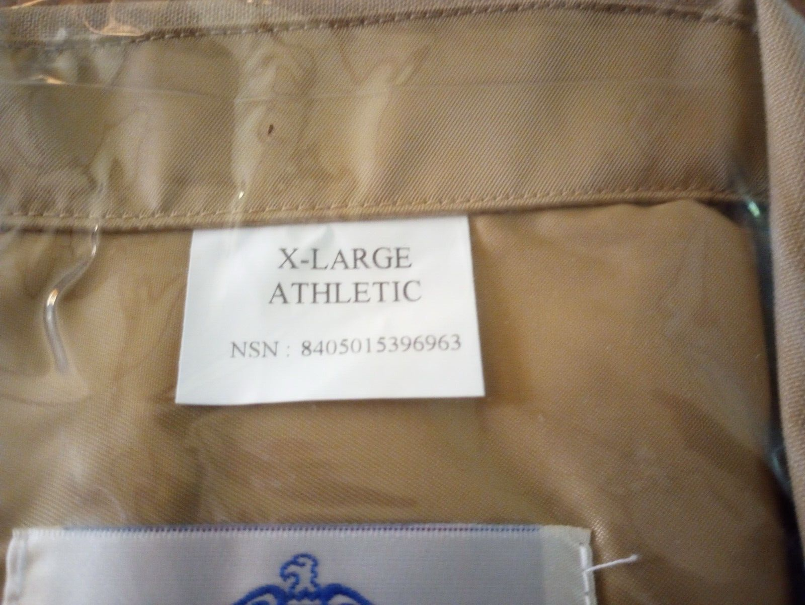 U.S MILITARY ISSUE NAVY MEN'S KHAKI DRESS SHIRT SHORT SLEEVE X-LARGE 18 NECK