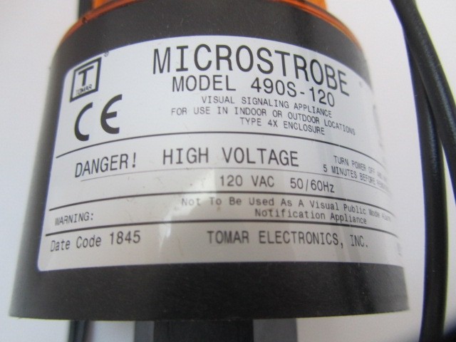 Tomar 490S Microstrobe 120 VAC Amber