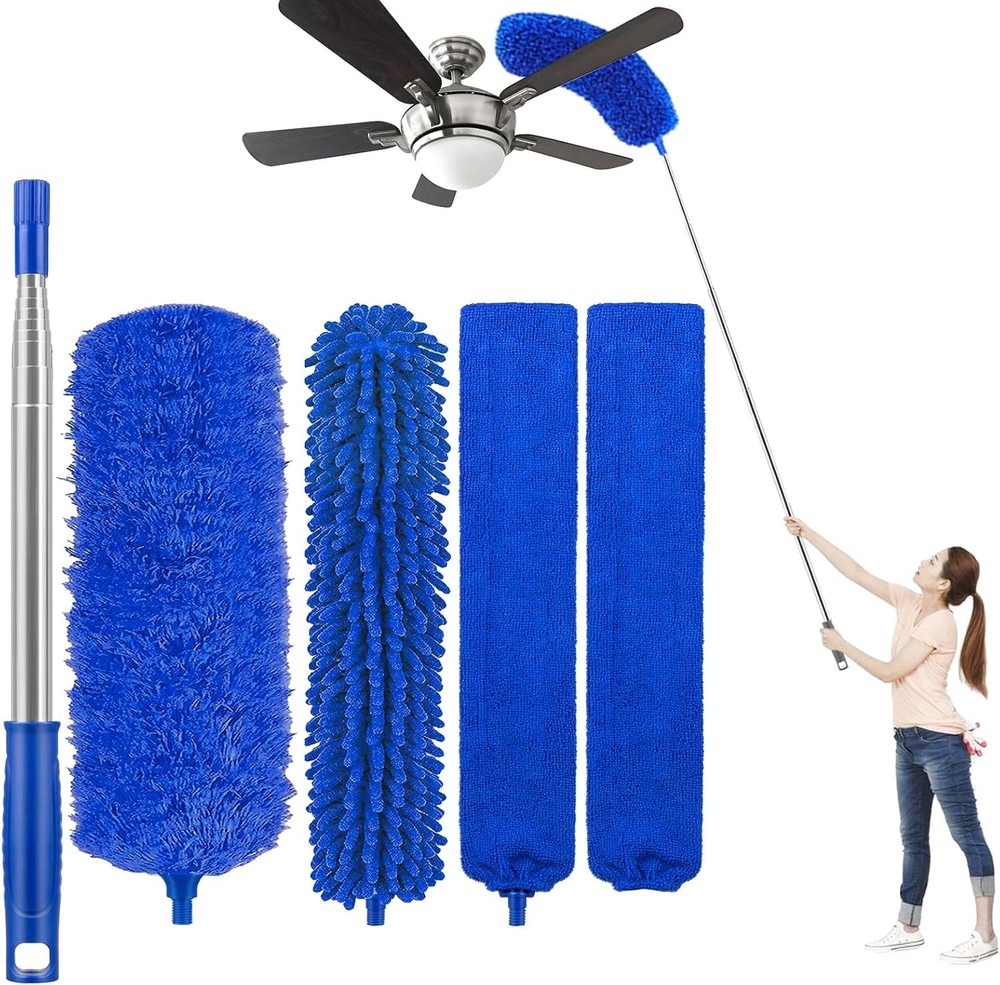 Microfiber Feather Duster 5-in-1 Kit for Dusting and Cleaning – 30–