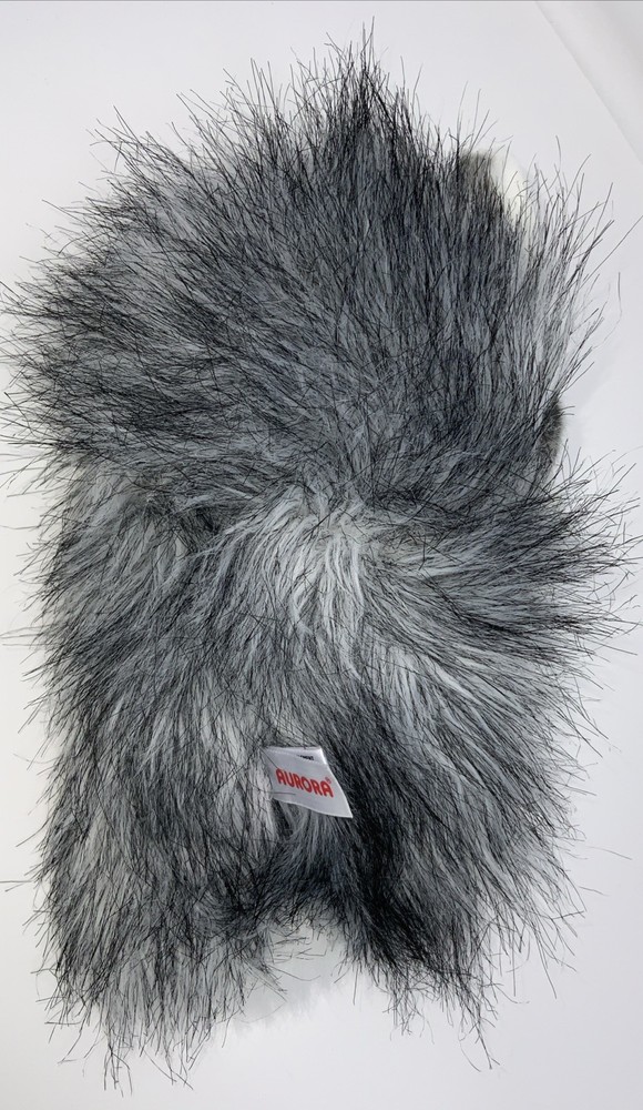 AURORA Gray White Wolf 10" Plush Hand Puppet