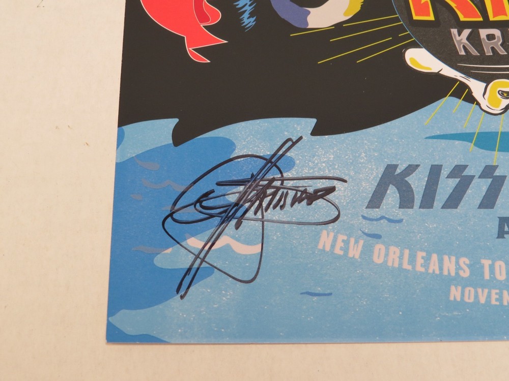 KISS KRUISE VII SIGNED AUTOGRAPHED POSTER - SIMMONS STANLEY SINGER THAYER