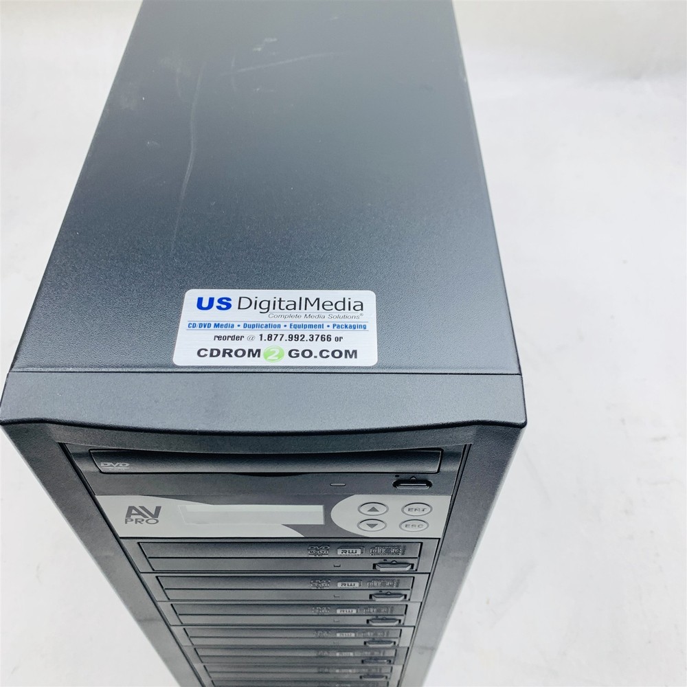 CDROM2GO AV Pro 7-DVD Media Duplicator Standalone Disc Duplication System Tower