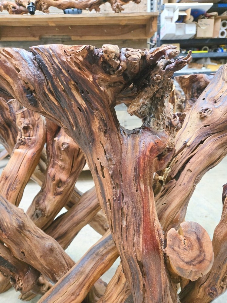 Grapevine Dining Table made from retired Silver Oak Cab Vines planted in 1942