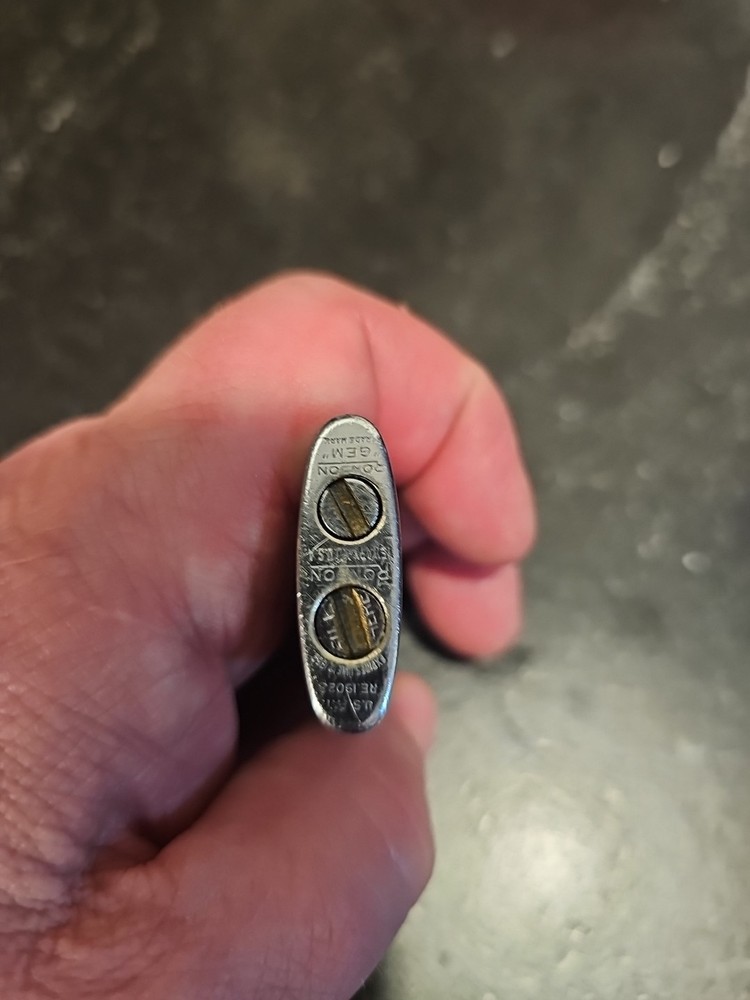 Vintage Ronson Gem Tortishell Pocket Lighter