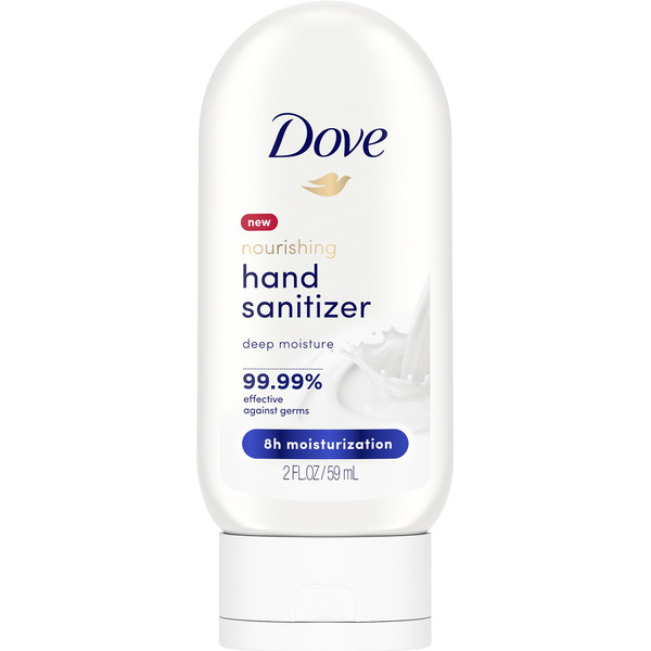 Dove Deep Moisture Nourishing Hand Sanitizer Gel All Skin, 2 oz 6 pack