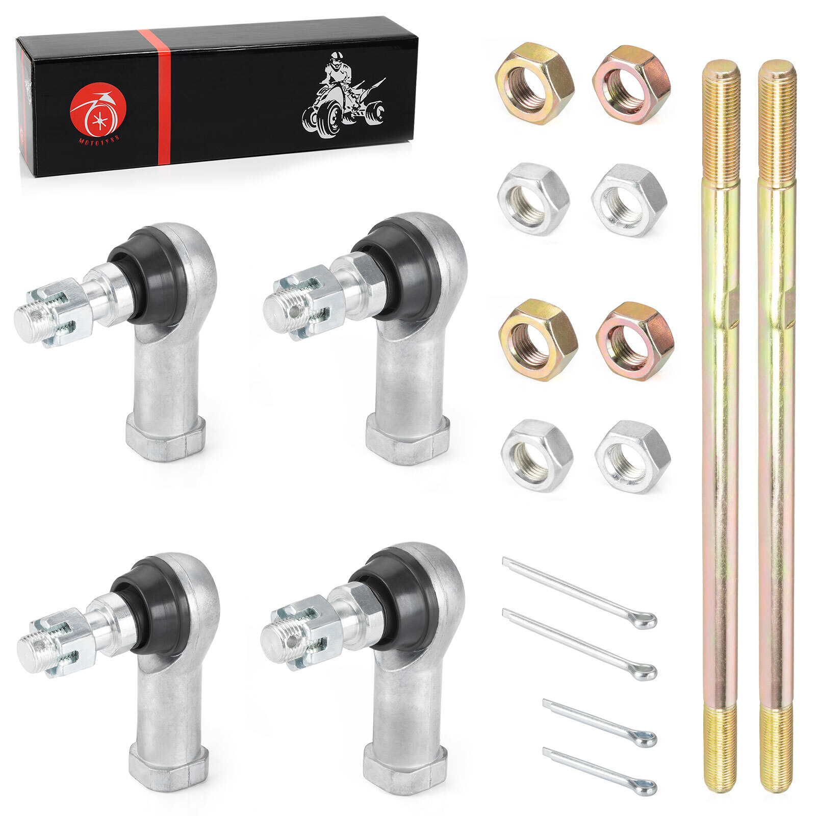 Tie Rods with End Kit for Honda Rancher 350 TRX350 400 TRX400 ATV 53158-HP5-003