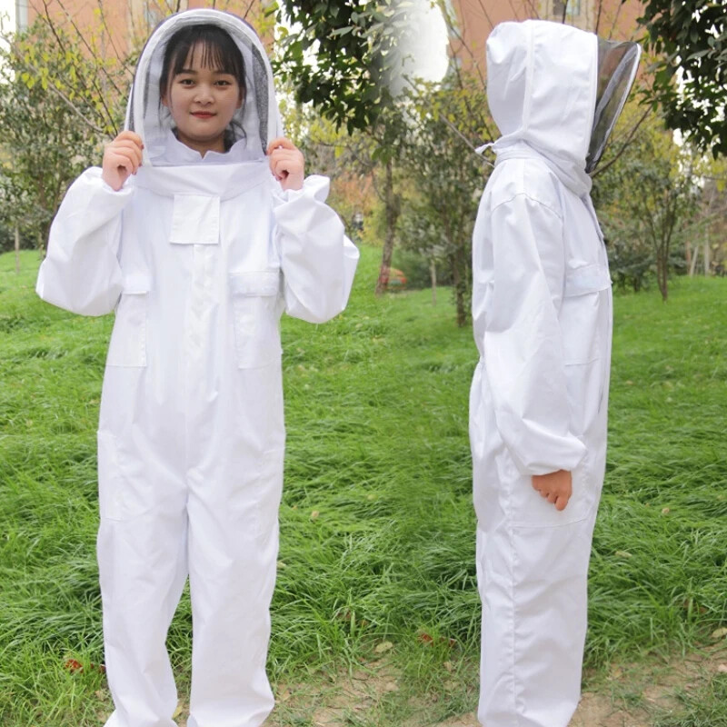 Full Body Beekeeping Clothing Bee Protction Beekeeping Suit Safty Veil Hat