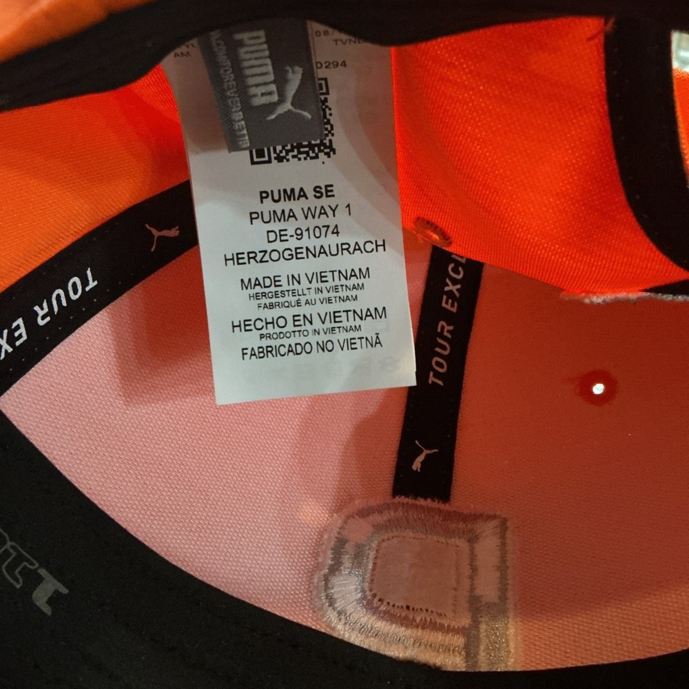 Puma Orange SnapBack 110 Style Hat New without Tag