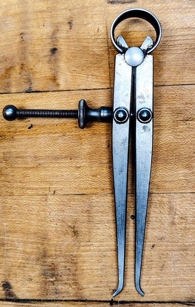 🗽 VINTAGE STARRETT 4" ID CALIPER MACHINIST/TOOLMAKER