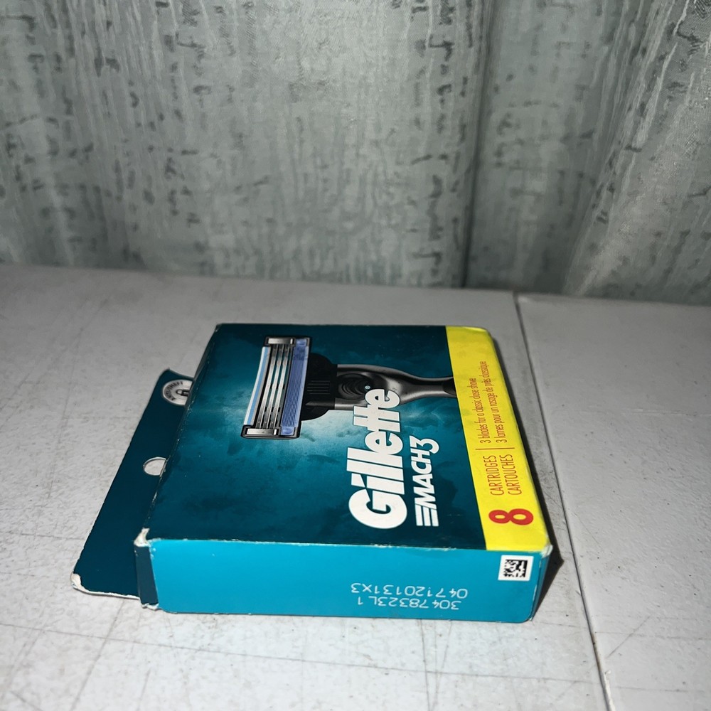 Gillette Mach3 Men's Razor Blade, 3-Blade Technology, Refills 8 Count
