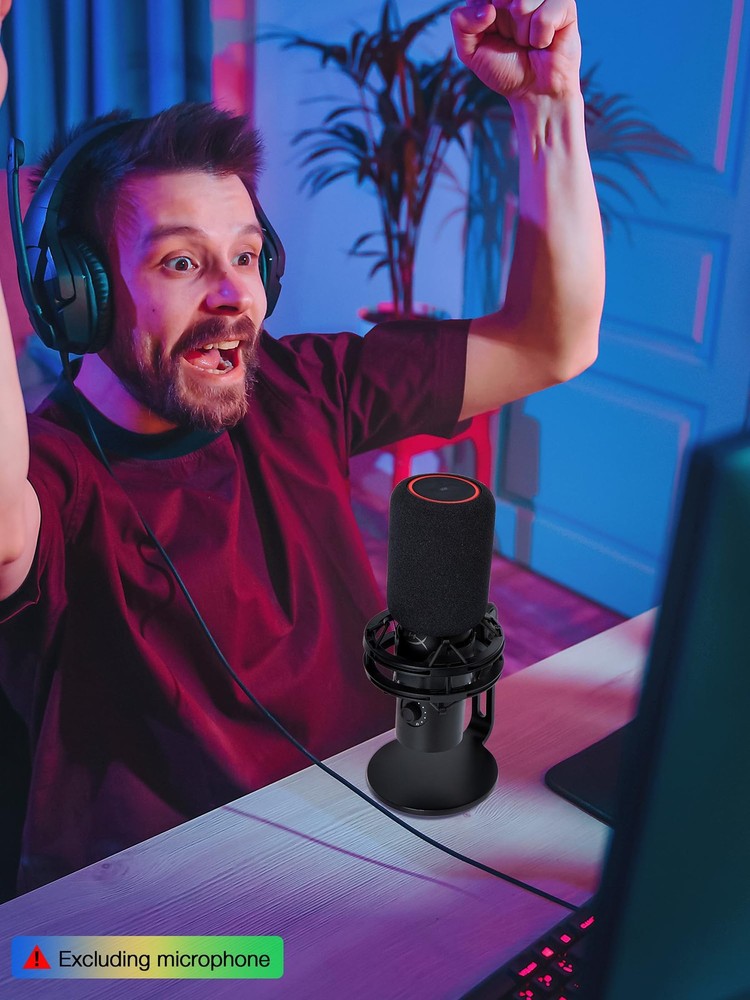 QuadCast 2 Mic Pop Filter, Mic Windscreen Compatible with HyperX QuadCast 2 M...