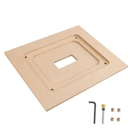 Router Table Insert Plate Template Kit – Includes MDF Routing Template,