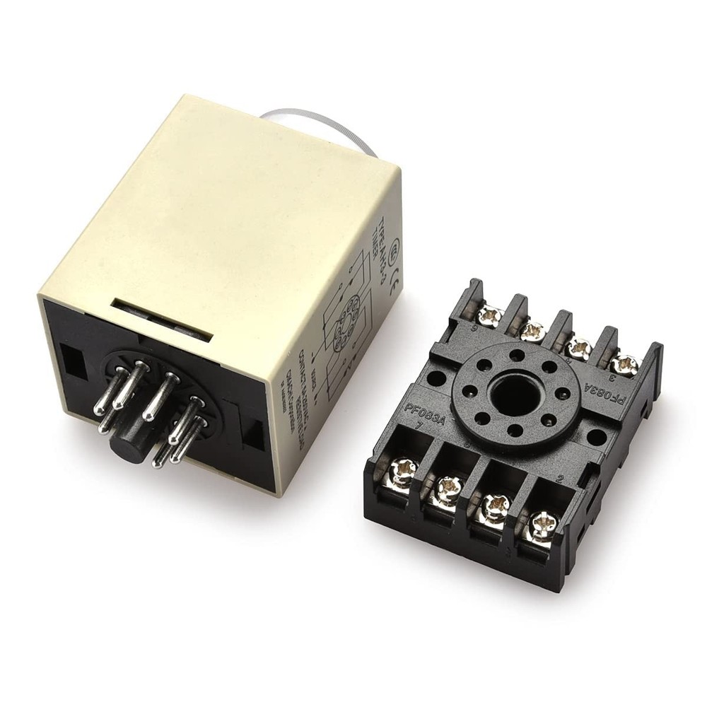 Baomain AC 220V AH3-3 Time Delay Relay Solid State Timer 8 Pins 60Min with...