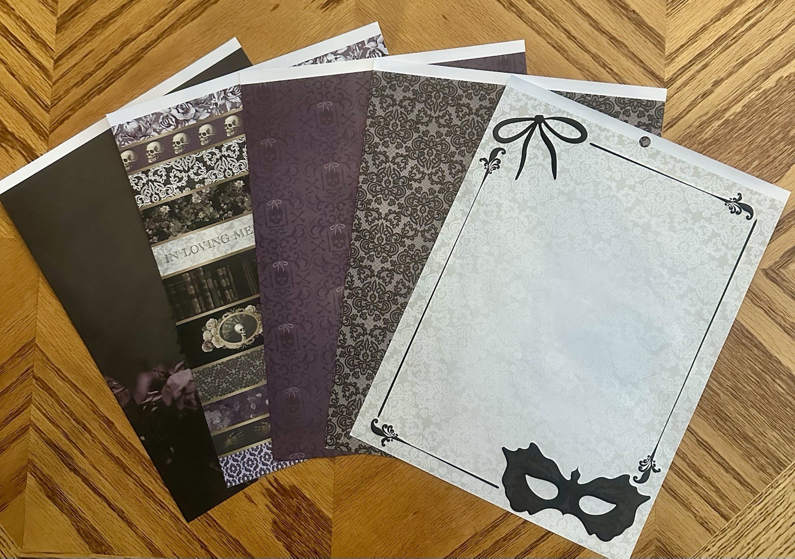 “DEAD REGENCY” SCRAPBOOKING / CRAFTS ~8.5 X 11~ 30 SHEETS~ BY RECOLLECTIONS