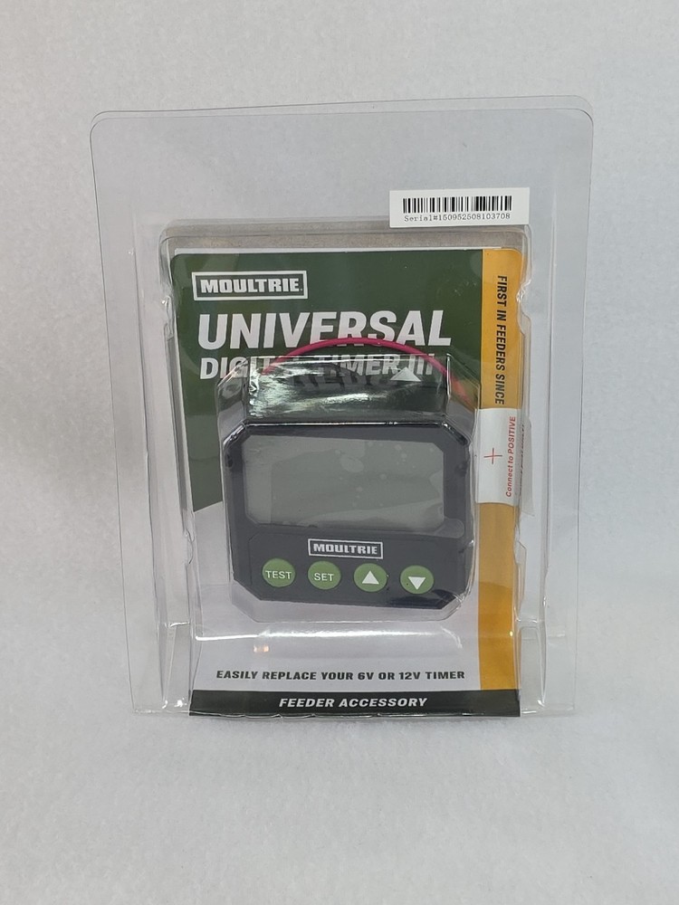Moultrie Universal Digital Timer III Programmable Feeder Timer Black (MFA-15095)