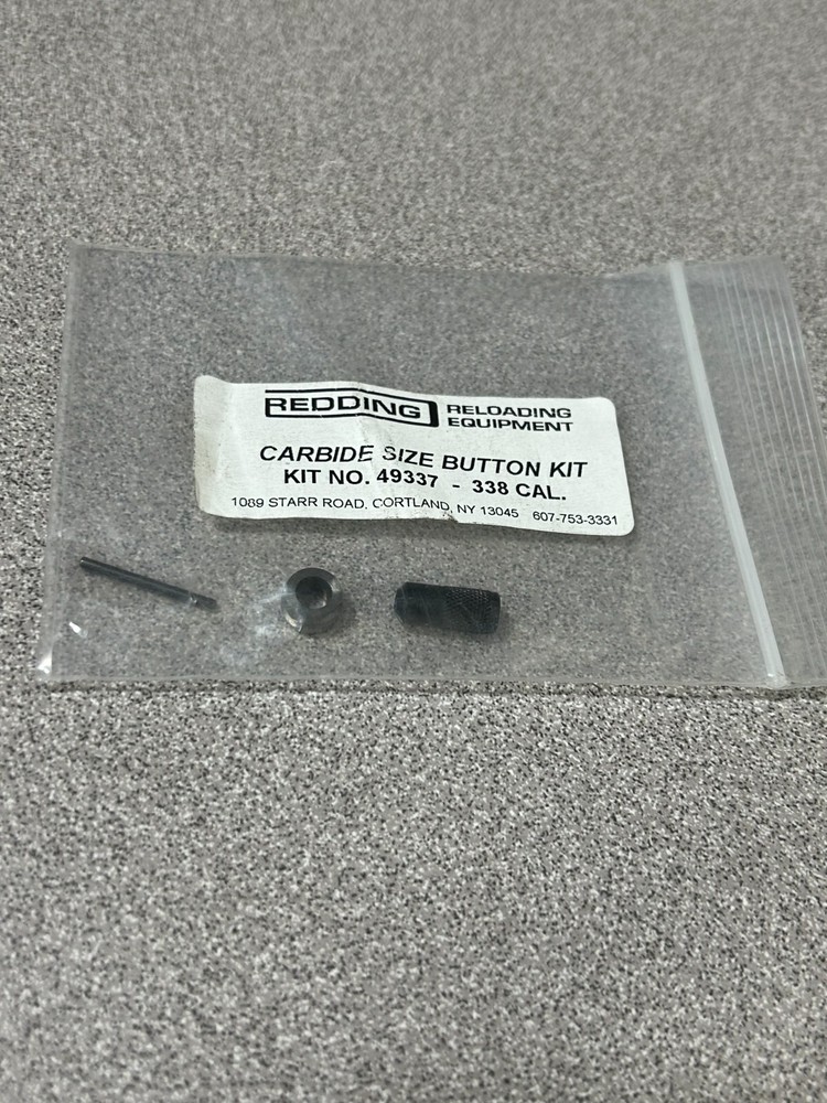 Redding Carbide .338 Cal. Size Button Kit #49337