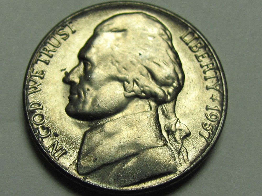1957- Jefferson 5 cent - Uncirculated