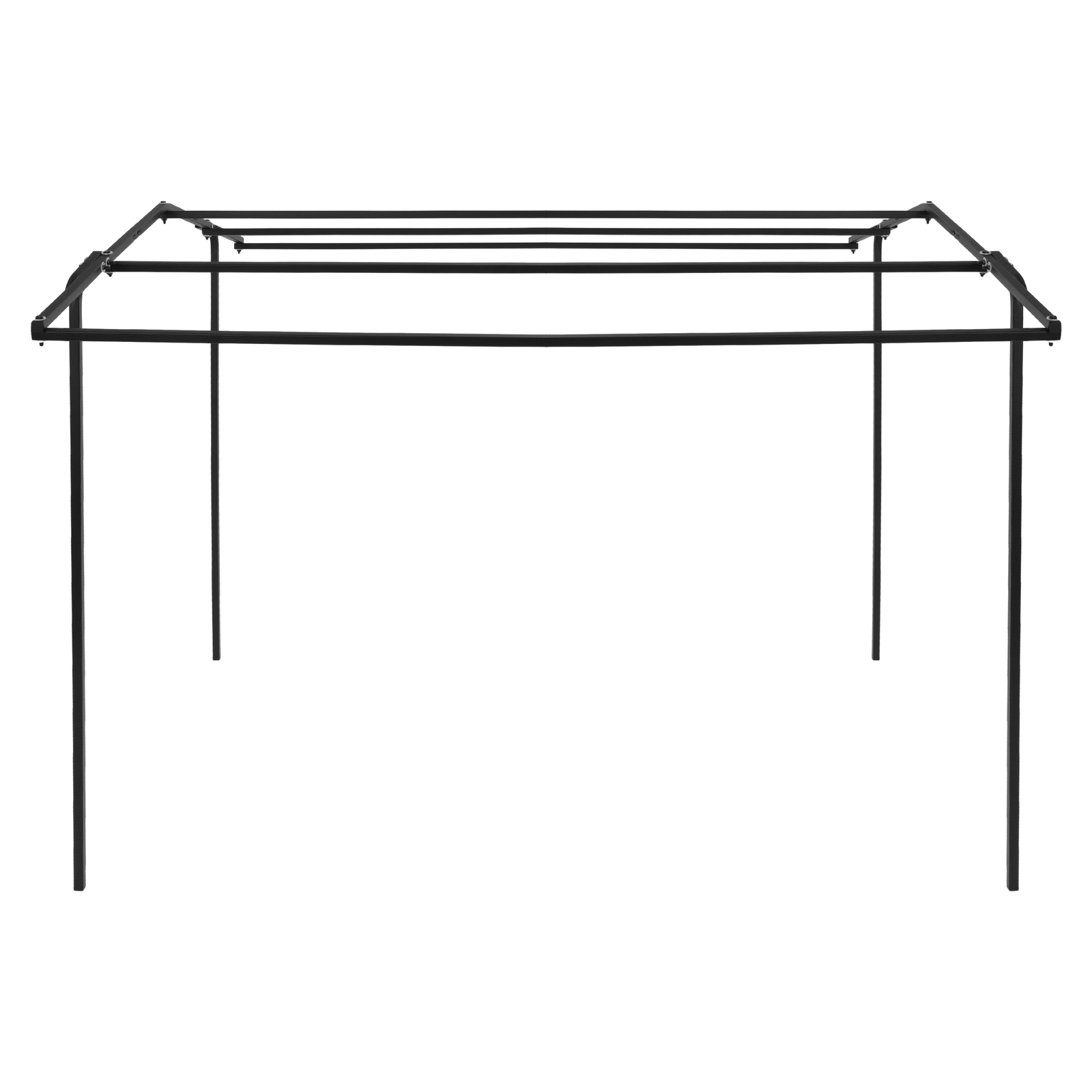 24LBS Steel+Cloth 7' Tall Quad Pod Hunting Blind Cover 2 Person Camouflage Black