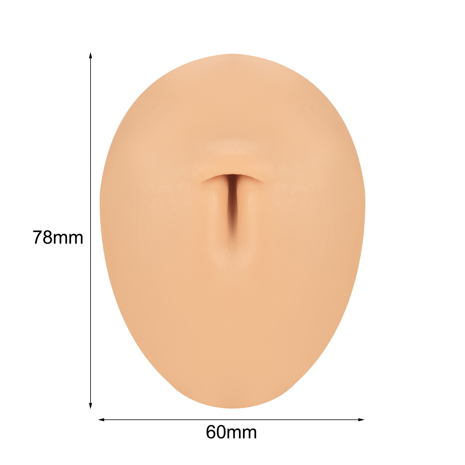 Silicone Ear Model with Acrylic Display Stand Body Parts Practice Piercing Tools