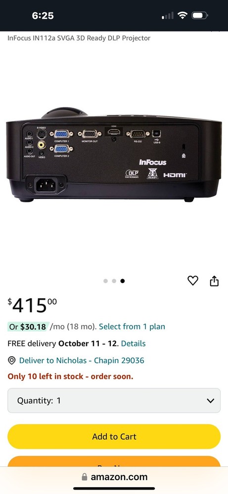 Infocus Projector IN112a