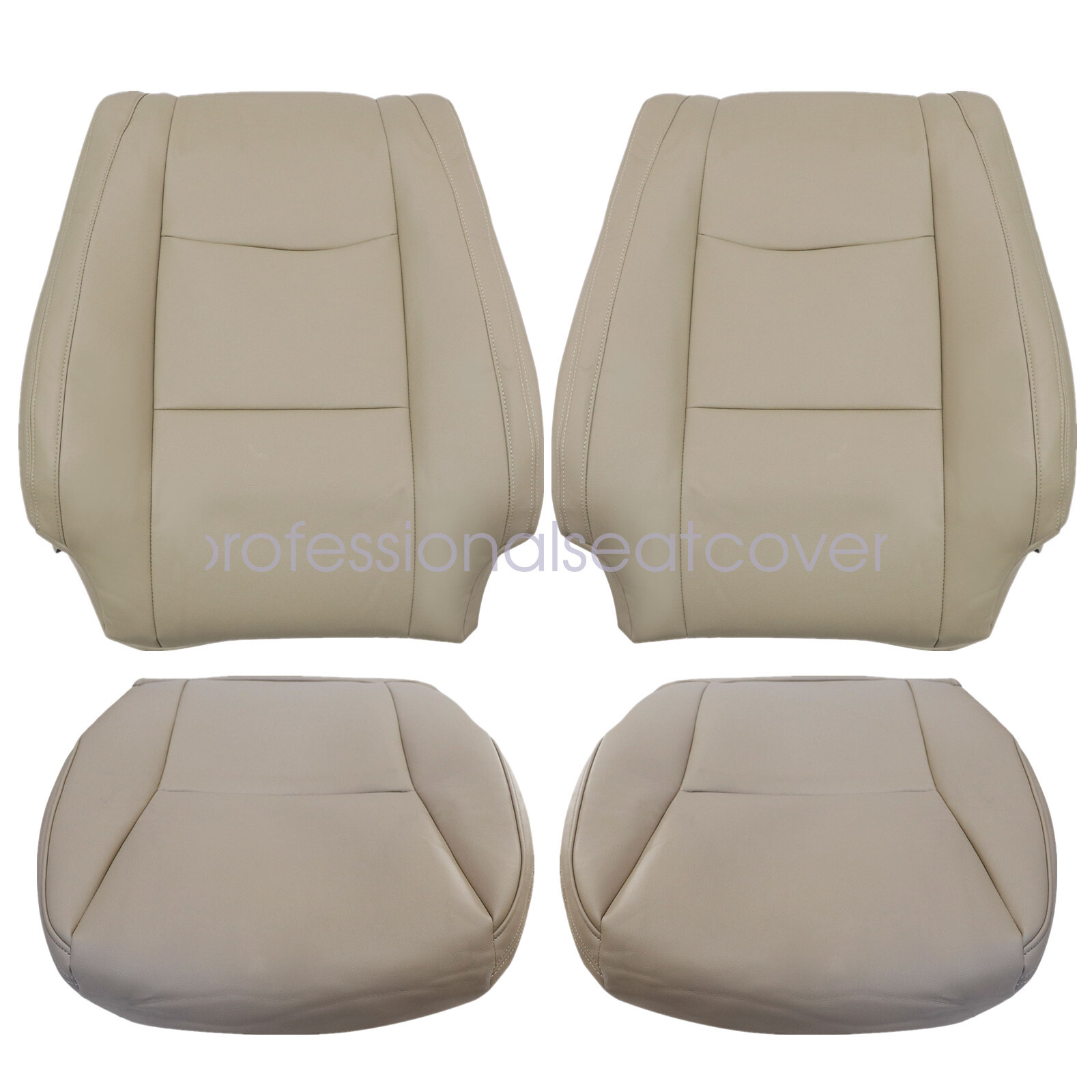 Driver & Passenger Replacement Leather Seat Cover Tan For Lexus GX470 2003-2009