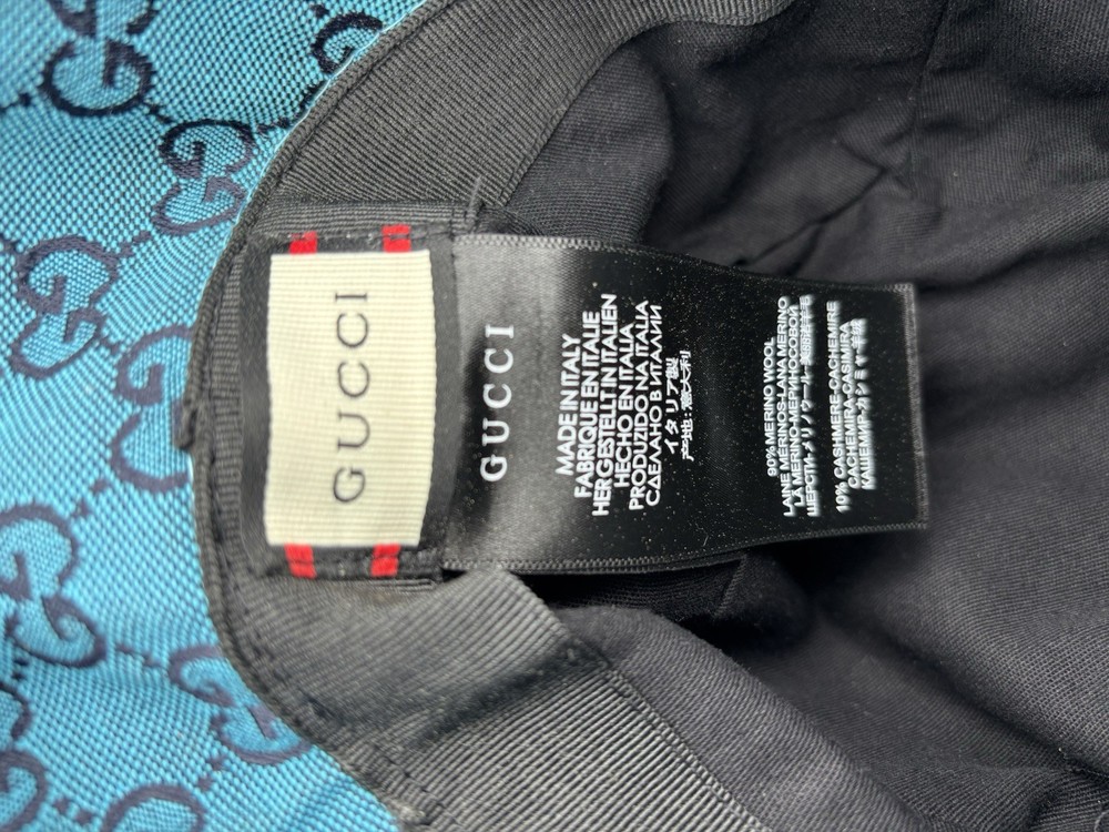 Gucci Bucket Hat, Turquoise Blue