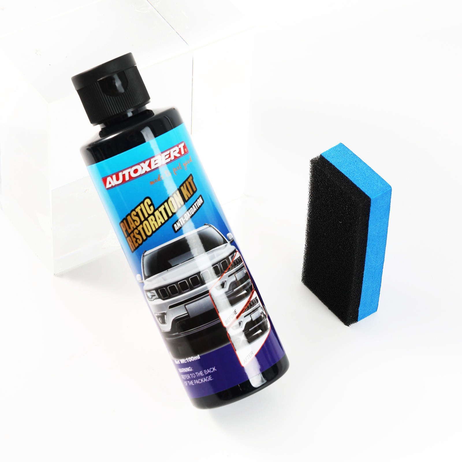 3.4OZ 100ml Plastic-Car Restorer Trim Restoration kit Revitalizing Coating Agent
