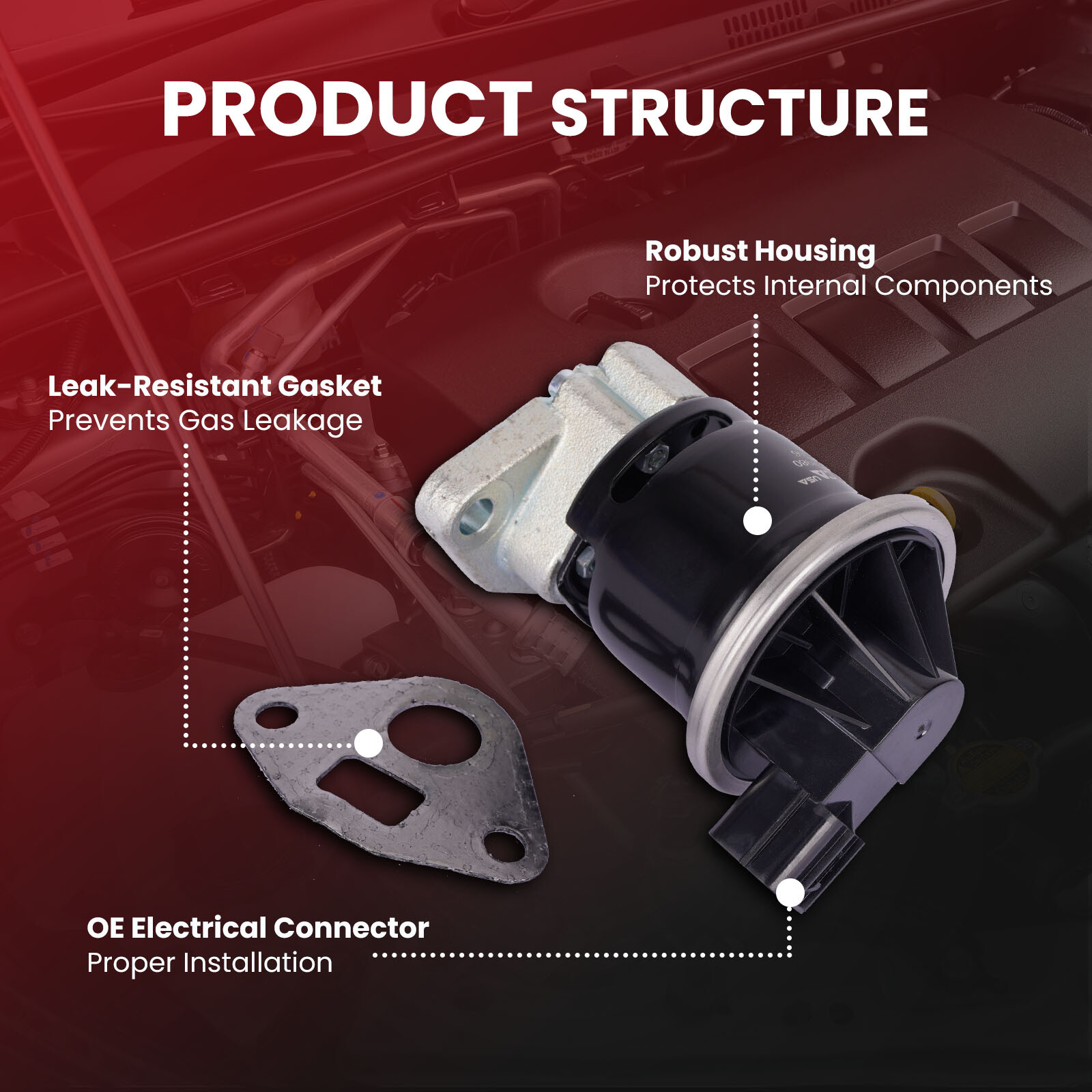 EGR Valve for 1998-1999 Acura CL & 98-02 Honda Accord & 1998 Honda Odyssey 2.3L