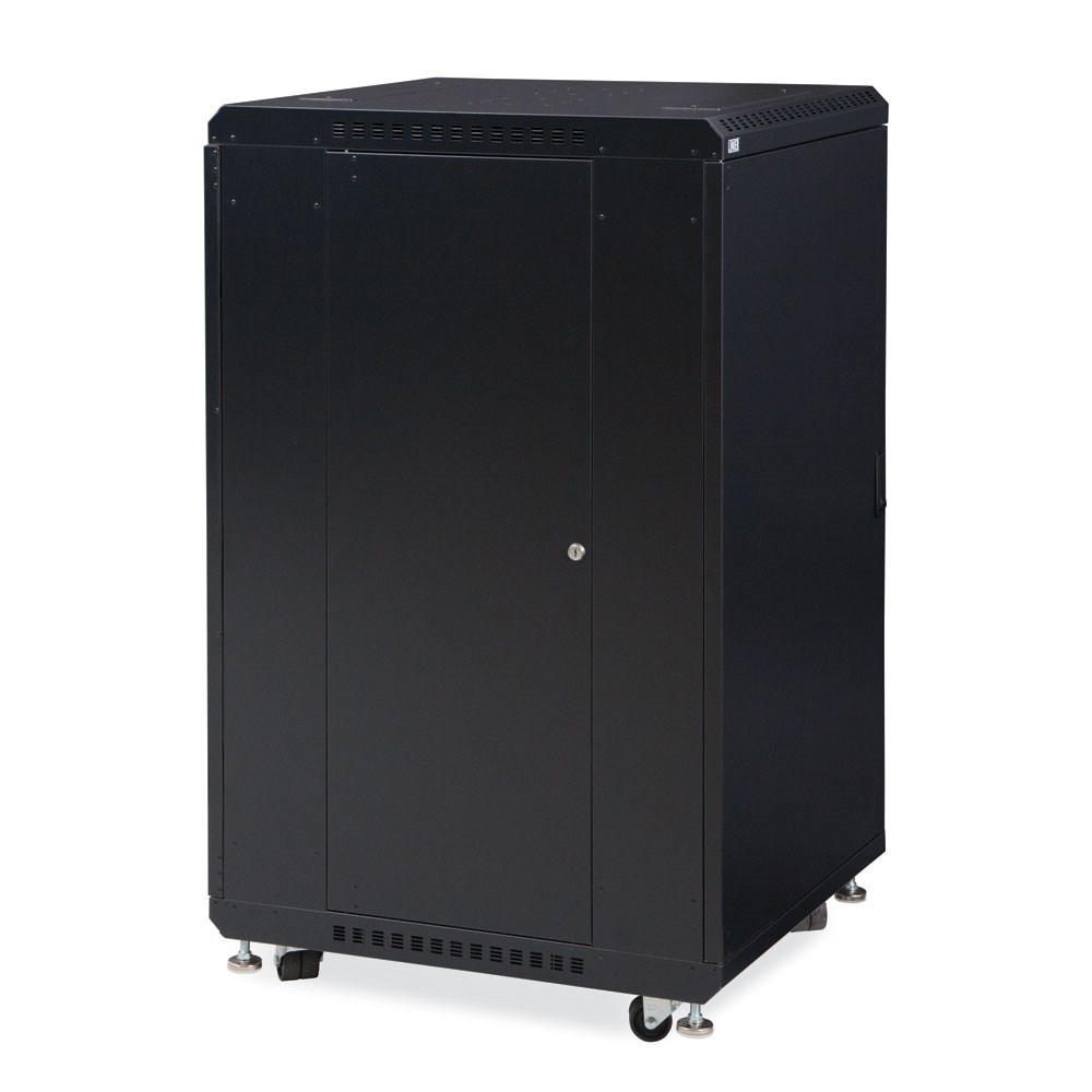 Kendall Howard 22U LINIER® Server Cabinet Solid Doors 24" Depth 3108-3-024-22